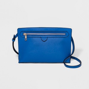 Tab Zipper Crossbody Bag - A New Day Blue, Women