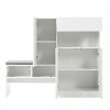 VYNXARIA Elegant 2-in-1 Shoe Cabinet & Storage Bench - 4 of 4