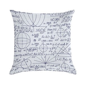 Endless Math Cafe Pattern Doodle Tea Pots Pillow Covers 18x18 Decorative Throw Pillows Soft Square Cushion Covers for Couch Sofa Bedroom - 1 of 1