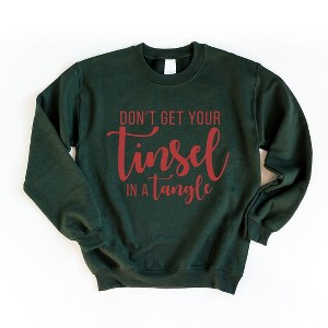 Simply Sage Market Women's Graphic Sweatshirt Don't Get Your Tinsel In A Tangle - 1 of 4