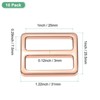 Unique Bargains Zinc Alloy Durable Multipurpose Tri Glide Metal Buckles for Bags 10 Pcs - 3 of 4