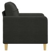 vidaXL Sofa Chair - Comfortable Seat with Thick Padding, Durable Metal Frame, Modern Black Fabric Furniture for Living Room, Bedroom, Office - 3 of 4