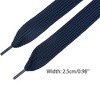 INSPIRE CHIC Flat Thick Wide Solid Color Shoe Laces for Athletic Sneakers Boots 1 Pair - 2 of 4