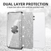 for Samsung Galaxy A03S Phone Case Cute Girls Women Glitter Luxury Silicone Case with Ring Stand - 3 of 4