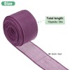 Unique Bargains Burlap Wired Edge Durable Thick Fabric Ribbons for DIY Crafts 1 Pc - 3 of 4