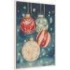 Amanti Art 23"x33" Christmas Ornaments III by Melloi Framed Canvas Wall Art - 2 of 4