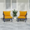 WestinTrends Avalon Outdoor Patio HDPE Sectional Sofa with Patio Cushions - 2 of 4
