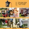 C Cattleya 11.75in Black Motion Sensor Dusk to Dawn Outdoor Wall Lantern with Water Glass and GFCI Outlet - 4 of 4