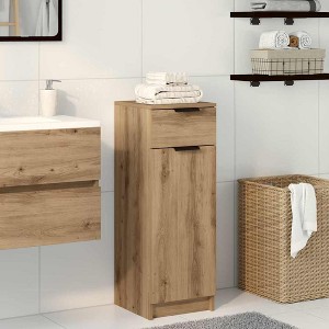 CLIHOME Freestanding Bathroom Storage Cabinet with Drawer Engineered Wood Standard - 1 of 4