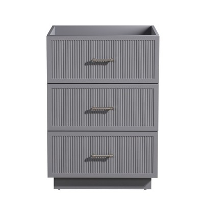 Dolonm Wall mounted pedestal basin with sink MDF 3 drawers