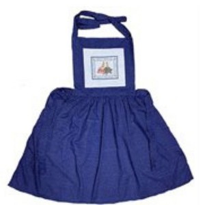 Adult Apron Heart Strings Cross Stitch One Size Fits Small To X Large size - 1 of 4