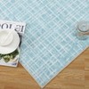 Modern Plaid Area Rug Washable Rug Contemporary Non Slip Rugs for Indoor - 2 of 4