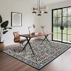 Floral Boho Runner Rug - Non-Slip Low-Pile Soft Carpet for Hallway, Kitchen Bathroom Nursery Office Dining Room Entryway - 3 of 4