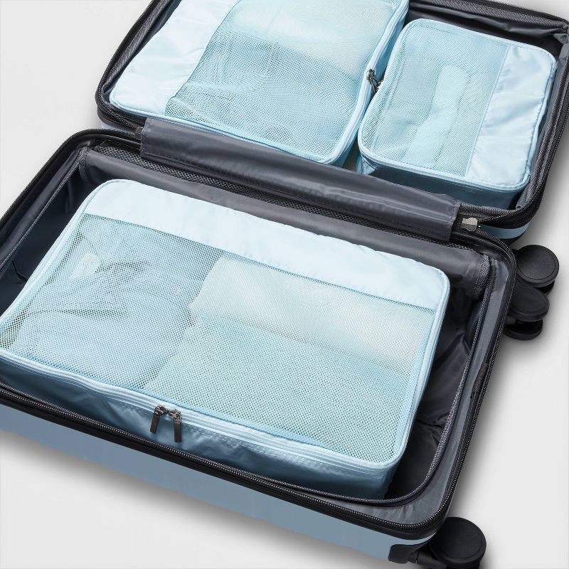 Medium Packing Cube &#38; Clear Pouch Set Muddy Aqua - Open Story&#8482;, 5 of 6