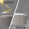 BI&SEA 260 Gallon Waterproof Deck Box-178,Lockable Resin Storage Box for Patio Furniture Cushions Garden Tools and Outdoor Delivery Storage - 4 of 4