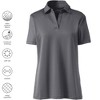 Lands' End Women's Short Sleeve Rapid Dry Sport Neck Polo Shirt - 3 of 3