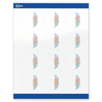 Avery Round Labels, Floral Design, 2" Diameter, 120 Total