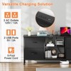 Gikpal Dresser TV Stand for 50 inch TV, Wide Dressers & Chests of Drawers with Charging Station & 4 PU Drawers Storage, Console Sofa Table for Bedroom - 3 of 4