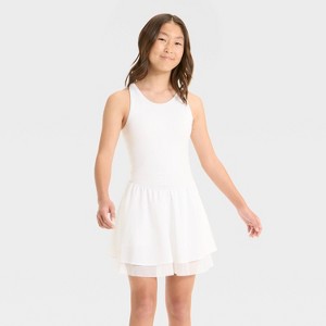Girls' Knit Double Layer Dress - All In Motion™ - 1 of 3