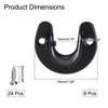 Unique Bargains Stainless Steel Closet U-Shaped Open Type Wardrobe Holder Rod Brackets 8 Pcs - 2 of 3