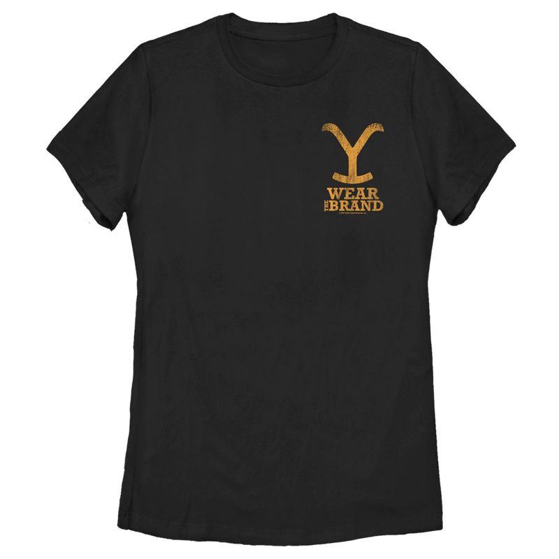 Women's Yellowstone Wear The Brand Pocket Logo T-Shirt, 1 of 5