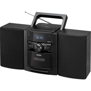 Jensen CD-785 Portable Bluetooth Music System – CD/Cassette Digital AM/FM with Presets Detachable Speakers & Backlit LCD - 1 of 4