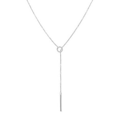 Benevolence La Lariat Necklace For Women - 14k White Gold Necklace : Target