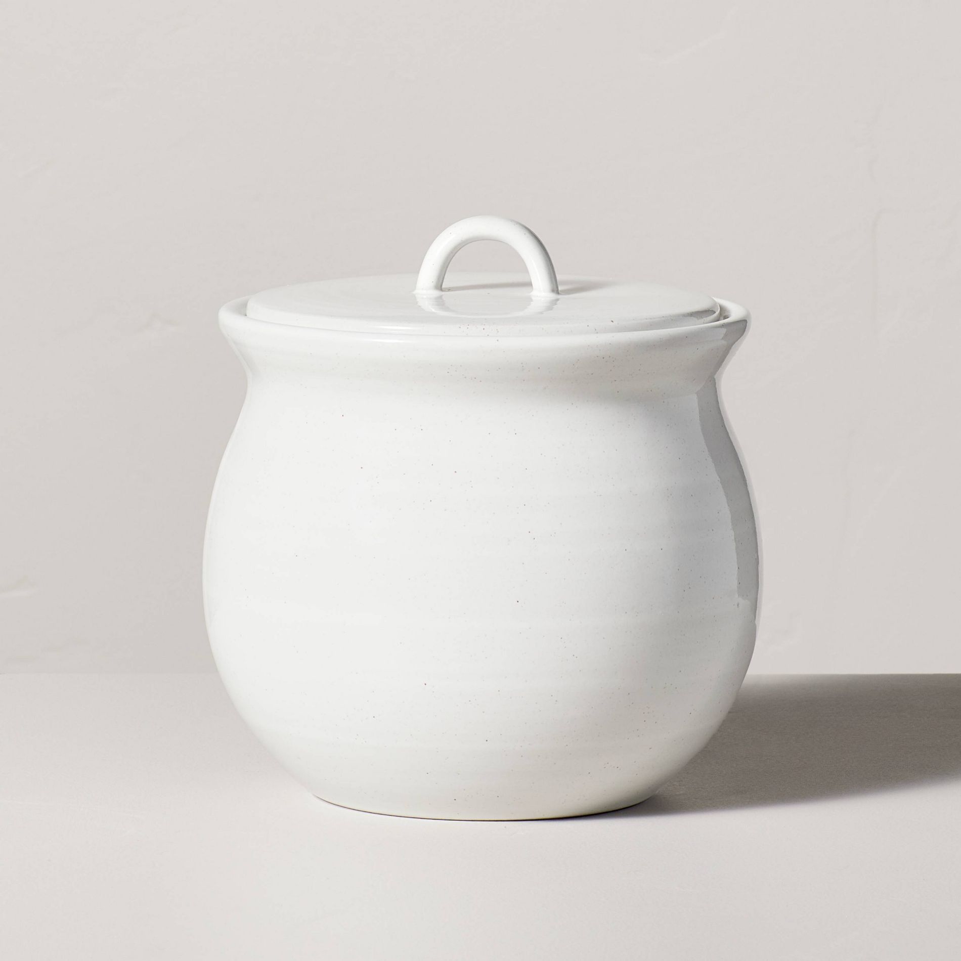 Flared Brim Stoneware Canister Vintage Cream - Hearth & Hand™ with Magnolia