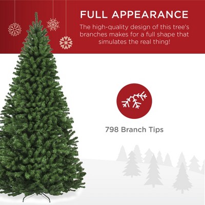 6ft Green Spruce Artificial Christmas Tree with Metal Base
