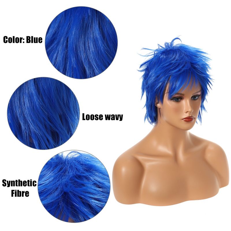 Unique Bargains Wigs Human Hair Wigs for Women with Wig Cap Short Hair, 4 of 7
