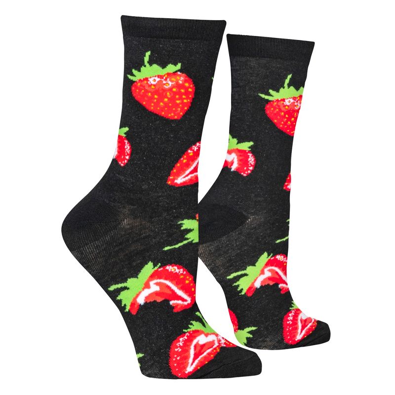 Crazy Socks, Women's Fruits and Veggies Socks, Assorted Colorful Styles, 5-10, 3 of 6