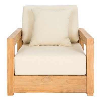 Montford Teak Armchair Beige - Safavieh