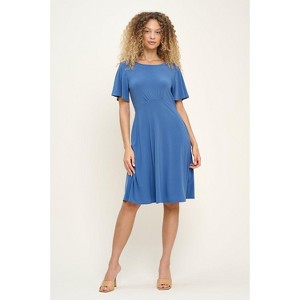 WEST K Women's Elli Short Flutter Sleeve High-Waist Mini Dress - 1 of 4