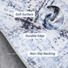 Modern Abstract Washable Rug, Non Slip Non Shedding Soft Low Pile Carpet for Living Room Bedroom Nursery, Contemporary Foldable Mat - 4 of 4