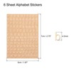 Unique Bargains 3D Small Self-Adhesive A to Z Letter Resin Sticker 6 Sheets - 2 of 4