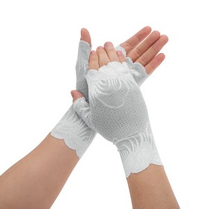 Unique Bargains Anti-slip Lace Manicure Gloves 1 Pair - 1 of 4