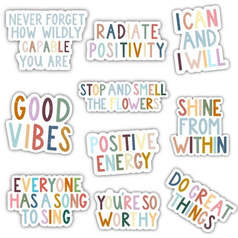 Inspirational Stickers, Kindness & Positivity Sticker Bundle