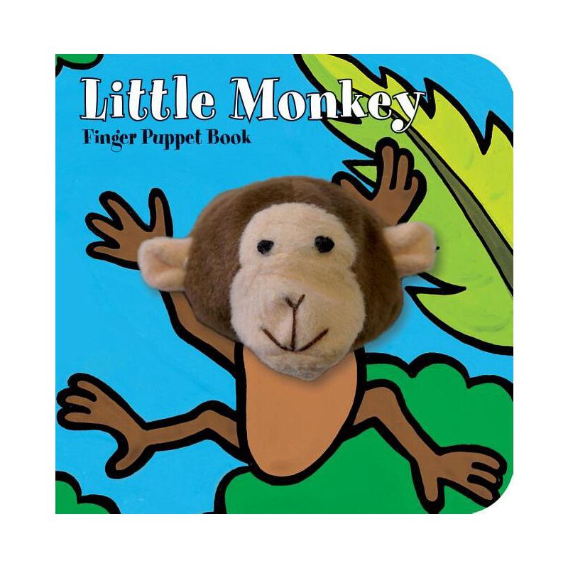 Little Monkey: Finger Puppet Book - (Little Finger Puppet Board Books) by  Chronicle Books & Imagebooks (Board Book), 1 of 2