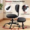 Cross Legged Office Chair with Wheels, Meditation Chair, ADHD Desk Chair for Adults, Adjustable Height Yoga Office Chair, Wide Criss Cross Chair - 4 of 4