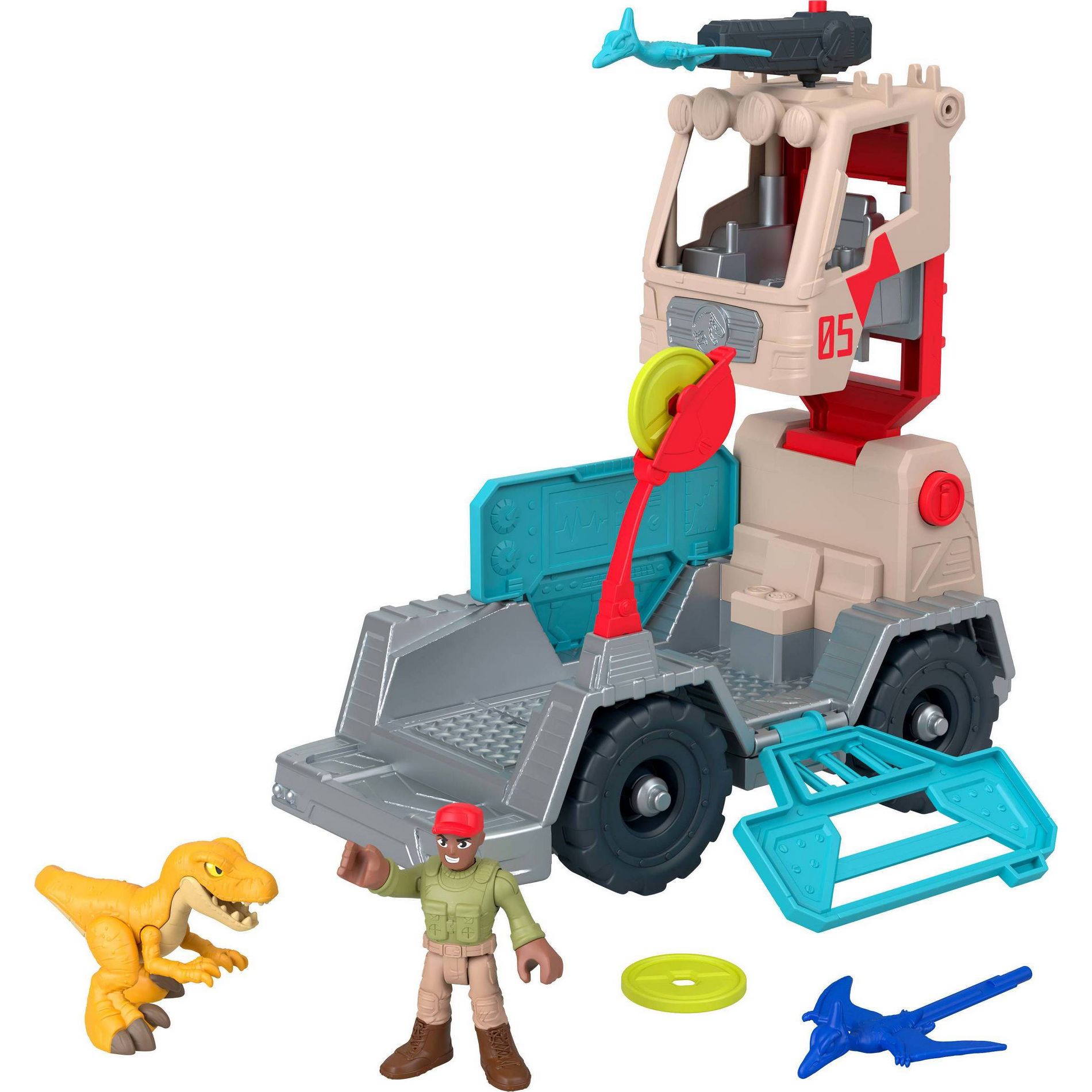 Imaginext Raptor Rescue Vehicle Action Figure Playset