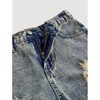Mocamel Girls Y2K Cut Out Ripped Baggy Straight Leg Denim Jeans - 3 of 4