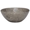 vidaXL Sink Gray 20.9 in.x15.7 in.x5.9 in. Marble - 3 of 4