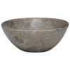 vidaXL Sink Gray 20.9 in.x15.7 in.x5.9 in. Marble - image 3 of 4