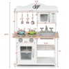 Costway Wooden Pretend Play Kitchen Set for Kids Toddlers w/ Accessories & Sink - 3 of 4