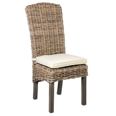 Set Of 2 Summit Rattan Dining Chair Brown - East At Main : Target