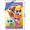  Trends International Disney Junior Super Kitties - Group Wall  Poster, 22.37 x 34.00, Premium Print and Beechwood Hanger Bundle :  Everything Else