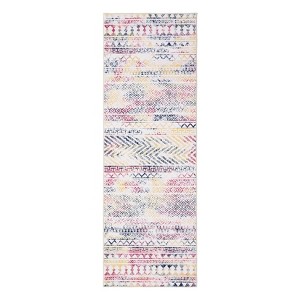 Modern Geometric Living Room Bedroom Area Rugs, Washable Soft Low Pile Floor Carpet with Stripped Lines for Dining Room - 1 of 4