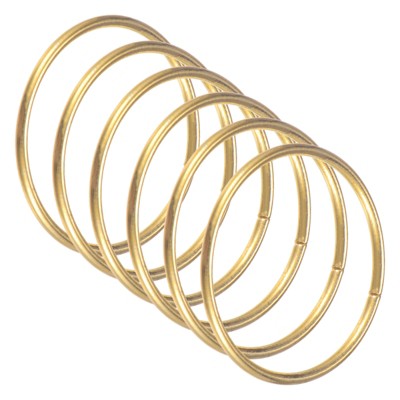 Unique Bargains Metal Electroplated Durable Multipurpose Craft Hoop 6 Pcs