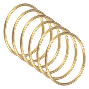 Unique Bargains Metal Electroplated Durable Multipurpose Craft Hoop 6 Pcs - 1 of 4