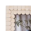 Sagebrook Home 4" x 6" Decorative Photo Frame - Contemporary Scalloped Resin Ivory Design Picture Frame - Home - 4 of 4